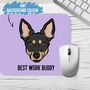 Australian Kelpie Face Mouse Mat, thumbnail 2 of 4