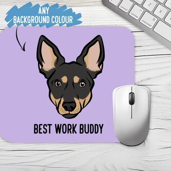 Australian Kelpie Face Mouse Mat, 2 of 4