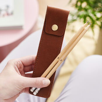 Personalised Leather Pen Holder, 10 of 11