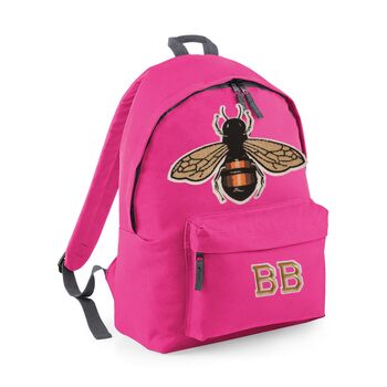 Fluffy Bee Personalised Backpack, 8 of 9