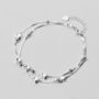 60th Birthday Solid Sterling Silver Six Star Bracelet, thumbnail 3 of 6