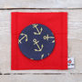 Nautical Anchor Fabric Mirror With Pouch, thumbnail 2 of 5