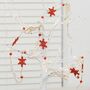 Reindeer Snow Flake Christmas Tree Wood Garland, thumbnail 1 of 6