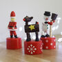 Set Of Three Christmas Push Up Characters, thumbnail 3 of 4