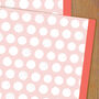 Pink Spot Wrapping Paper Two Sheets, thumbnail 1 of 5