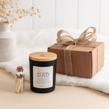 To My Amazing Dad Scented Soy Wax Candle Gift Set, 10 of 11