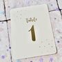 Star Wedding Gold Foil Table Card, thumbnail 2 of 4