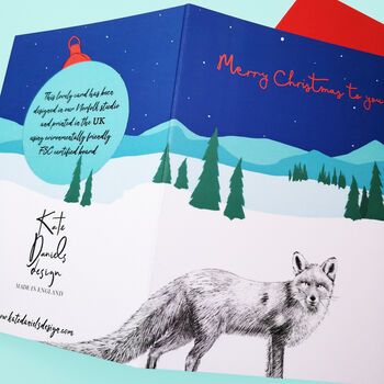 Fox Christmas Card, 2 of 2