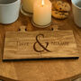 Personalised Wooden Jigsaw Coasters Set Of Two Anniversary Couples Gift, thumbnail 4 of 4
