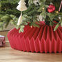 Paper Honeycomb Tree Skirt Red, thumbnail 2 of 4