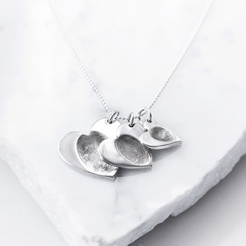 Multi Fingerprint Heart Necklace, 5 of 9