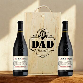 Best Dad Wine Gift Set With Custom Lid, 5 of 12