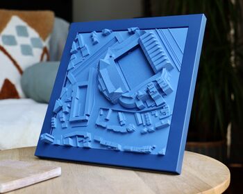 Chelsea Stamford Bridge Stadium Perfect Gift For Football Fans 3D Wall Art, 4 of 6