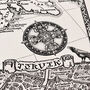 Viking Britain Map Tea Towel, thumbnail 9 of 11
