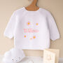 Personalised Baby Cardigan With Daisy And Name Embroidery, thumbnail 2 of 12