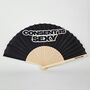 Handheld Consent Is Sexy Folding Fan, thumbnail 2 of 3