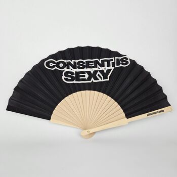 Handheld Consent Is Sexy Folding Fan, 2 of 3