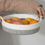 Set Of Two Woven Cotton Storage Rope Baskets, thumbnail 1 of 3