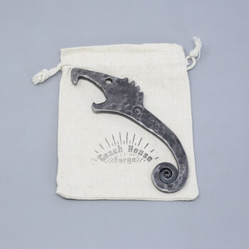 Personalised 6th Anniversary Wolf Bottle Opener, Hand Forged, 7 of 9