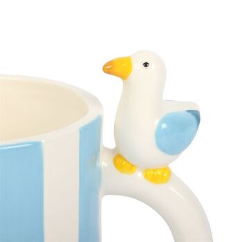 Striped Mug With Seagull, 2 of 2