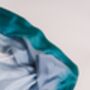 100% Mulberry Silk Scarf, Ombre Emerald Green Grey White, thumbnail 6 of 6