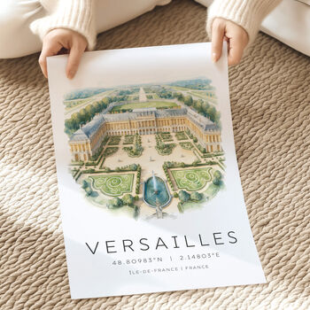 Versailles Palace France Travel Poster, 3 of 7