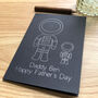 Personalised Spaceman Father And Child Card, thumbnail 1 of 8