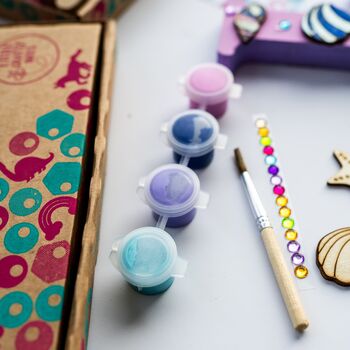 Personalised Paint Your Own Mermaid Wooden Letter, 5 of 7