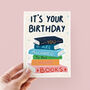 Buy More Books Birthday Card, thumbnail 1 of 3