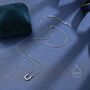 Sterling Silver Tiny Horseshoe Pendant Necklace, thumbnail 2 of 11
