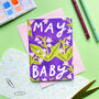 May Baby Greetings Card/ New Baby Card, thumbnail 1 of 2