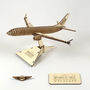 Boeing 737 8200 Model Plane Personalised Wooden Kit, thumbnail 2 of 11