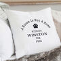 Personalised Dog Pawprint Cushion, thumbnail 5 of 6