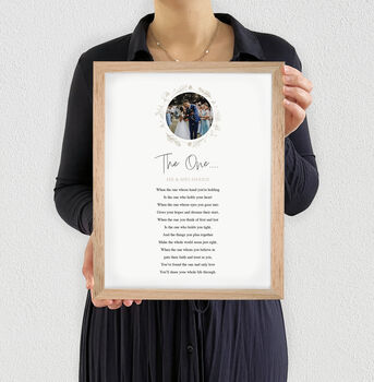 Personalised Use Your Own Photos And Words Custom Made Wedding Print, 4 of 6