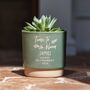 Personalised Retirement Indoor Plant Pot, thumbnail 1 of 7