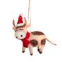 Personalised Festive Cow Christmas Decoration, thumbnail 3 of 4