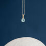 9ct Gold March Birthstone Necklace, thumbnail 4 of 12