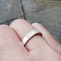 Roman Numerals Silver Band Ring, thumbnail 5 of 7