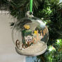 Gin And Tonic Themed Personalised Christmas Tree Bauble, thumbnail 4 of 6