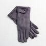 Suede Two Buttoned Cuff Gloves, thumbnail 6 of 12