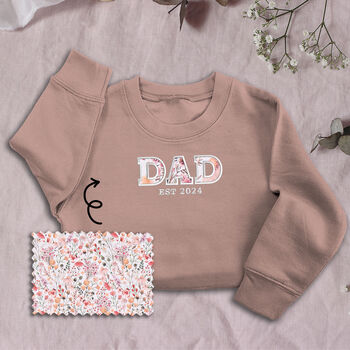 Personalised 'Dada' Appliquéd Family Sweatshirt, 8 of 11