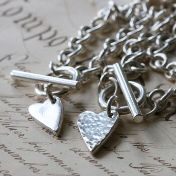 Heart T Bar Bracelet, 6 of 8