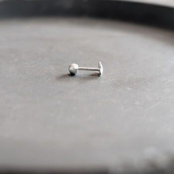 Sterling Silver Heart Helix Stud Earring, 4 of 7