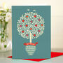 Wedding Congratulations Card ‘Tree Of Love’, thumbnail 1 of 4