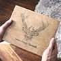 Personalised Wooden Stag Cufflink And Watch Box, thumbnail 1 of 4