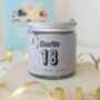 Personalised 18th Birthday Charm Soy Sustainable Candle, thumbnail 1 of 4