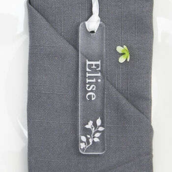 Engraved Clear Acrylic Name Tag, 2 of 4