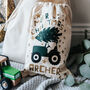 Personalised Tractor Christmas Sack, thumbnail 7 of 8