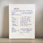 Personalised Embroidered Recipe Canvas Artwork, thumbnail 12 of 12