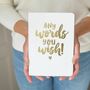 Any Text Here Personalised Gold Foil Notebook, thumbnail 2 of 9